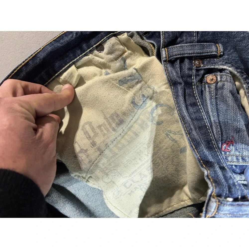 Polo Ralph‎ Lauren Medium Wash Regular Fit Straight Men's Blue Jeans 34/30